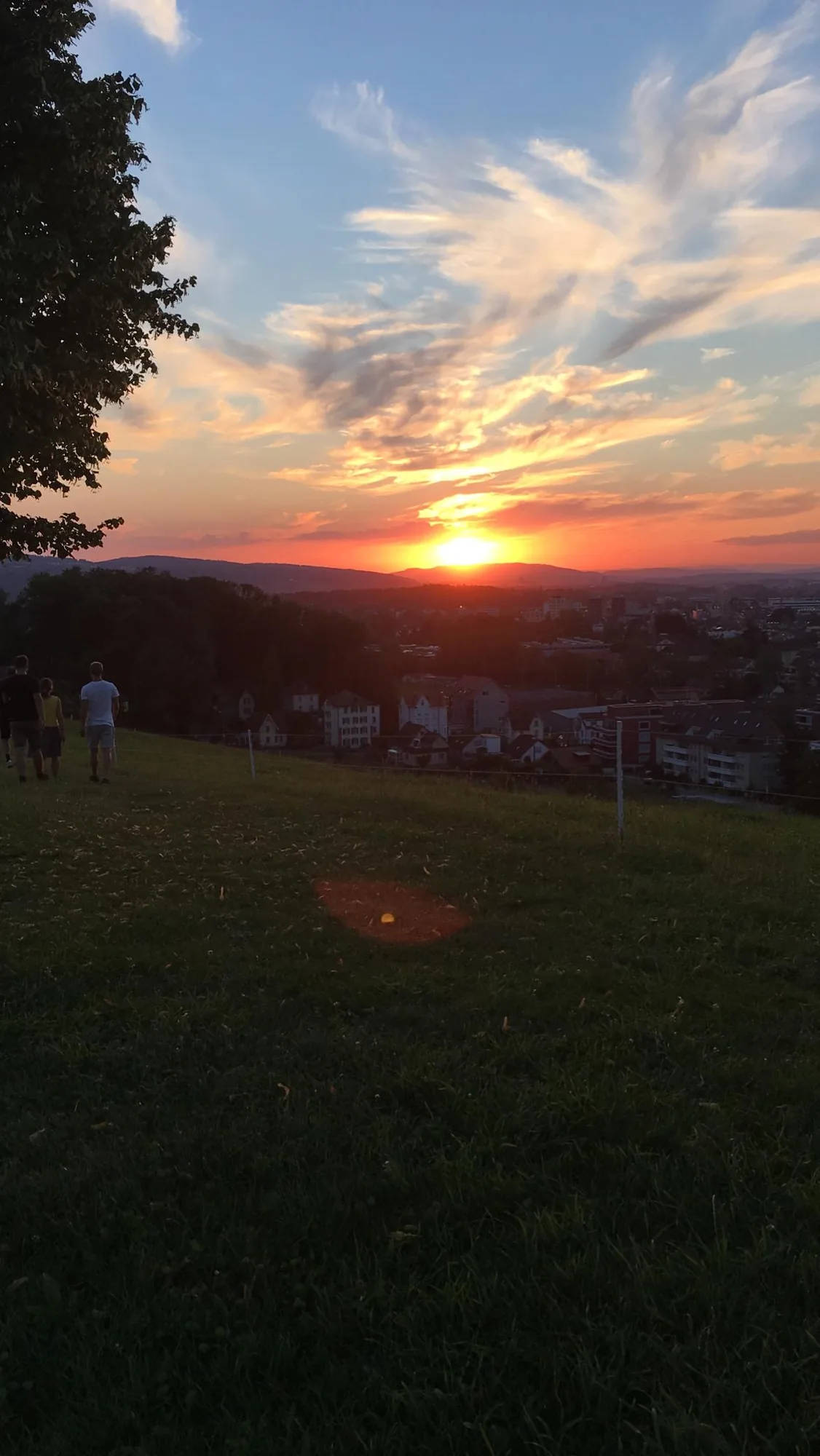 Sonnenuntergang über einer Stadt